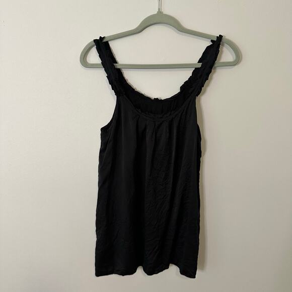 7 For All Mankind black silk tank top size M - Picture 11 of 14